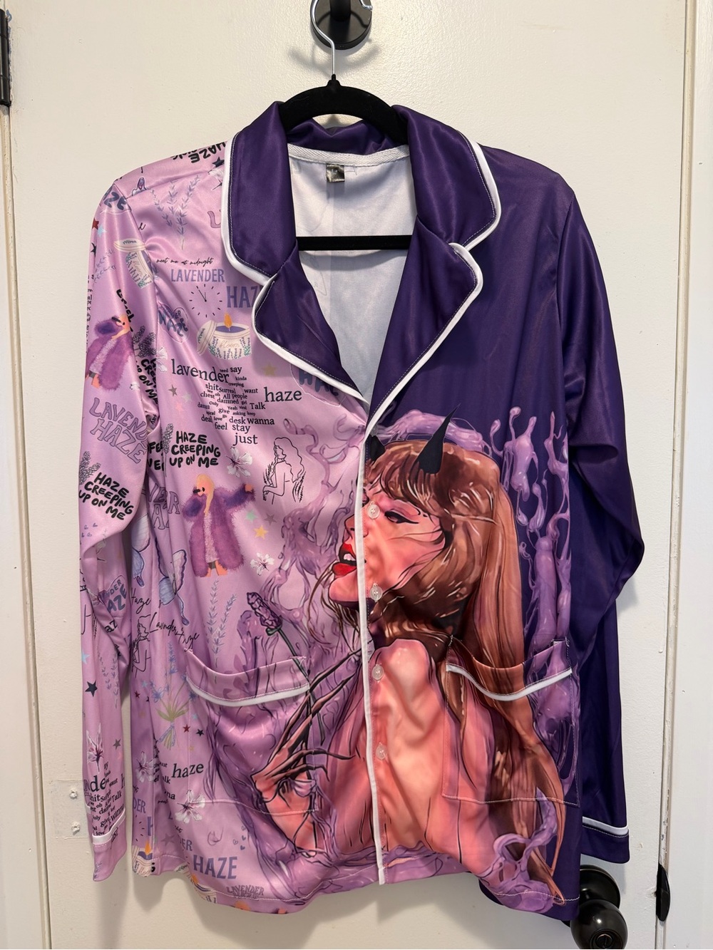 Unbranded Taylor Swift Lavender Haze Pyjama set. Includes Top and Bottom.